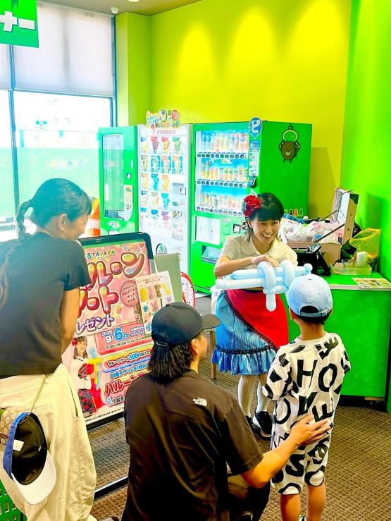 8月に新規オープンしたお店でバルーンプレゼント❣️